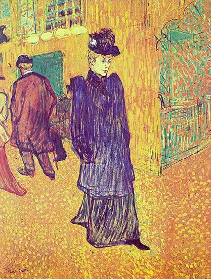 Henri de toulouse-lautrec Jane Avril sortant du Moulin Rouge Norge oil painting art